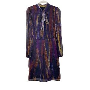 19. NWT W118 by Walter Baker Womens Dress Purple Medium Polyester Lucy Neck Tie